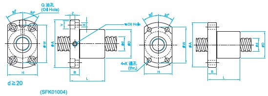SFK0601滾珠絲杠參數(shù)圖 SFK0601滾珠絲杠參數(shù)圖